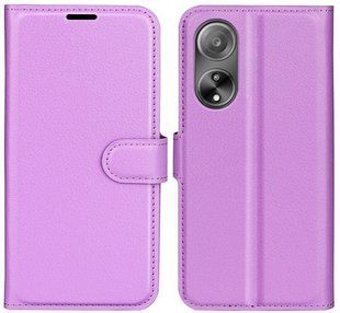 Чохол книжка Lichee для OPPO A38 фіолетовий 093102 фото