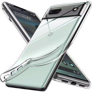 Ультратонкий 0,3 мм чехол для Google Pixel 6a (на пиксель 6а) прозрачный 086007 фото