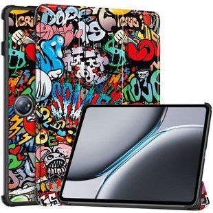 Шкіряний чохол книжка Crazy Horse для OnePlus Pad 3 (13.2")/graffiti 099486 фото