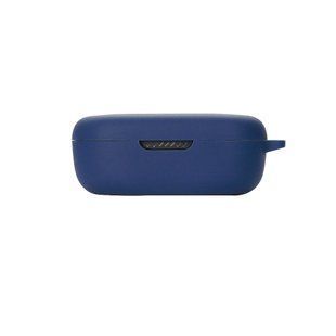 Силіконовий чохол із карабіном для JBL Quantum TWS синій 89631 фото