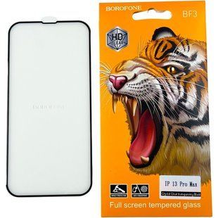 Защитное стекло Borofone на IPhone 13 Pro Max (на айфон 13 про макс) черный 087104 фото