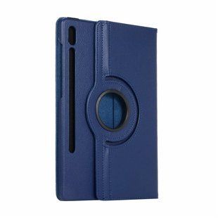 Кожаный чехол книжка 360 для Samsung Galaxy Tab S9 (11") / синий 091130 фото