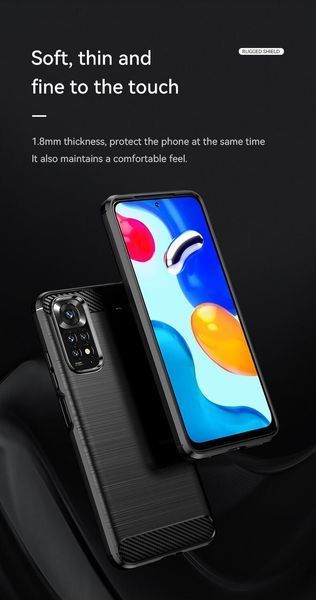 TPU чохол накладка Urban для Xiaomi Redmi Note 11 Pro (5G) / чорний 088367 фото
