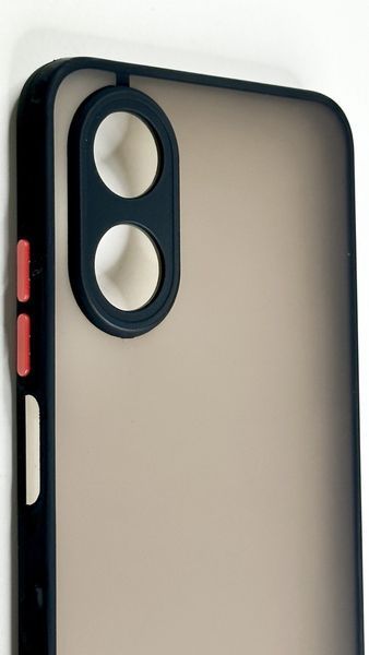 TPU чохол накладка Matte Color Case для OPPO A17k чорний 83237 фото