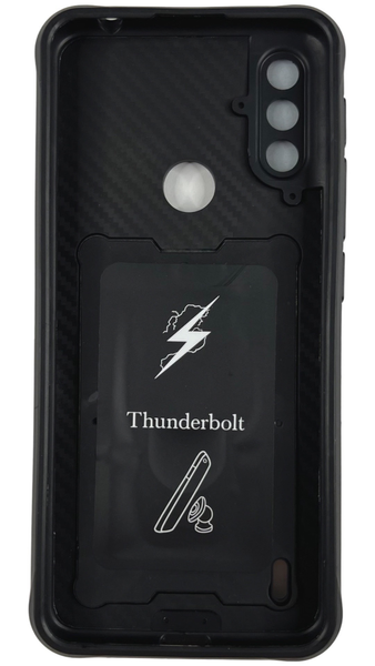 PC + TPU чохол Camshield armor для Motorola E7 Power (на мото е7 павер) чорний 85868 фото