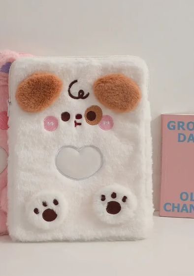 Чехол-сумка Fluffy bag на планшет Apple iPad 11" (A16) 2025 / Dog White 202960 фото