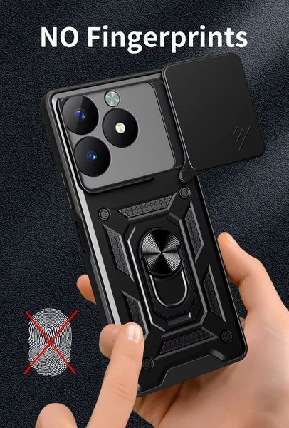PC + TPU чехол Camshield Armor для Realme C61 (RMX3930) / красный 097664 фото