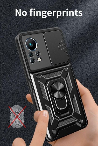 PC + TPU чохол Camshield armor для Infinix Note 12 / чорний 089226 фото