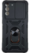 PC + TPU чохол Camshield armor для Samsung Galaxy S21 FE / чорний 085379 фото 1