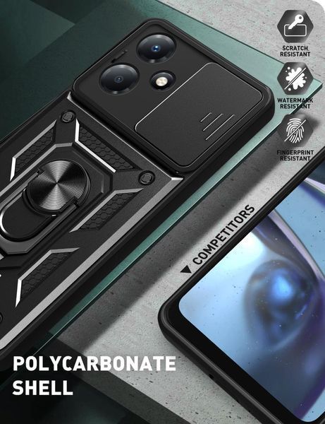 PC + TPU чохол Camshield armor для Infinix Hot 30 Play / сріблястий 092037 фото