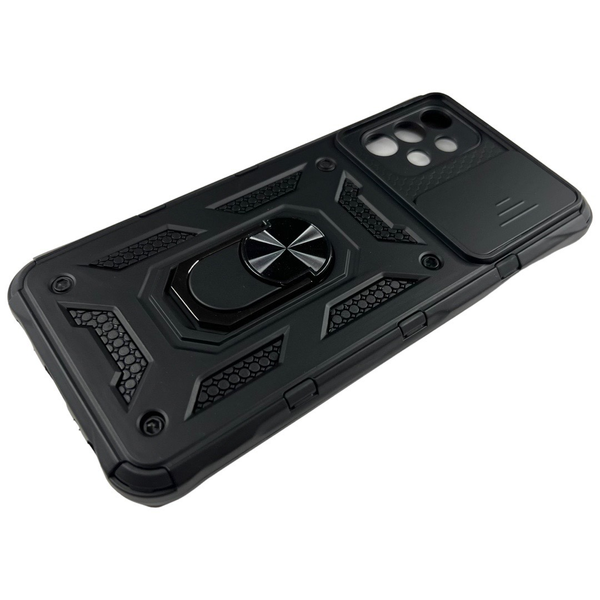 PC + TPU чохол Armor Camshield для Samsung Galaxy A13 (4G) / чорний 085916 фото