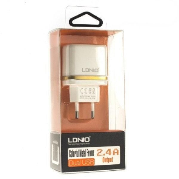 Мережеве ЗП LDNIO DL-AC52 на 2USB для iPhone 5/6 (2,4A) 51173 фото