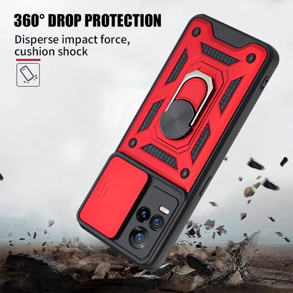 PC + TPU чохол Camshield armor для Vivo V21 / синій 89478 фото