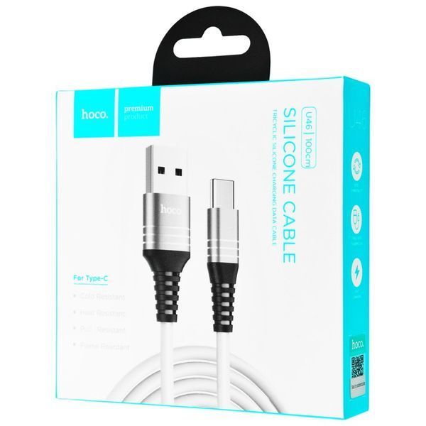 USB-кабель на Type-C Hoco U46 Tricyclic (1m) (2 кольори) 16681 фото