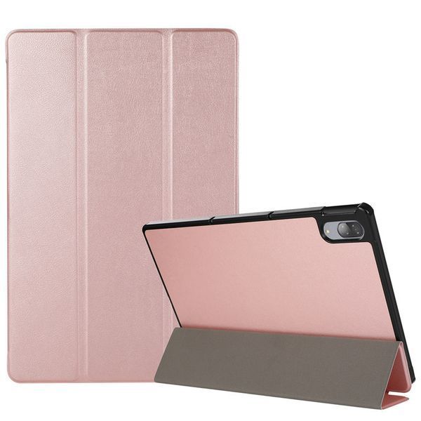 Шкіряний чохол книжка Crazy Horse для Lenovo Tab P11 (9 кольорів) Рожевий 083435 фото