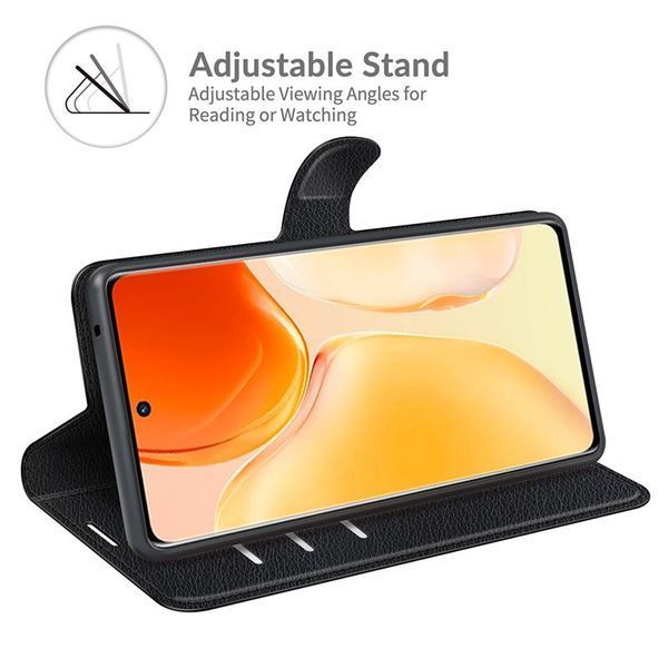 Шкіряний чохол-книжка Lichee для Motorola G53 коричневий 90525 фото