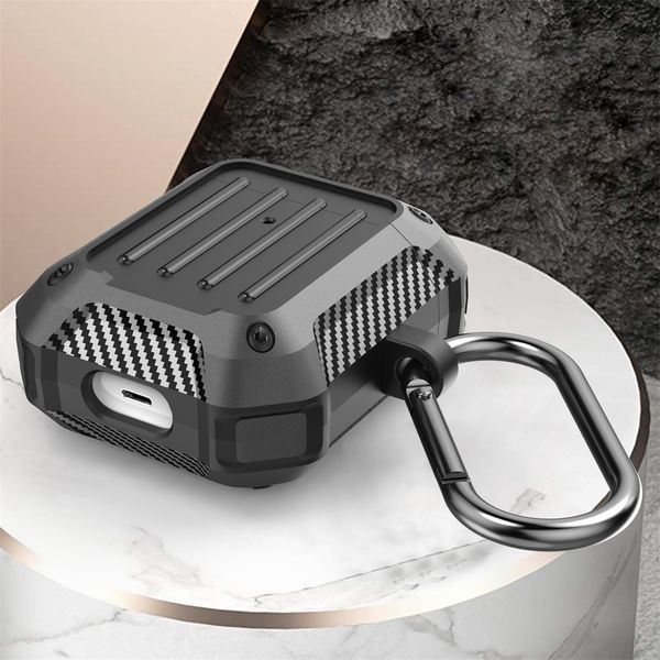 Силіконовий чохол Shockproof case для AirPods 3 (2021) чорний 089706 фото