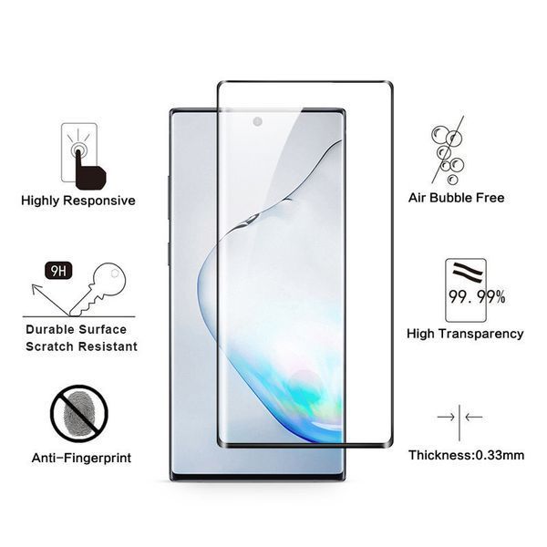 Защитное стекло для Samsung Galaxy Note 10 Plus черный 80418 фото