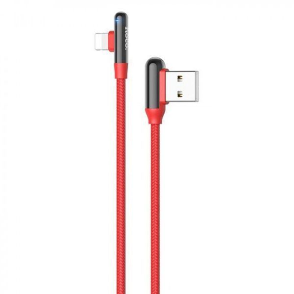 USB кабель Hoco U77 Excellent Elbow Lightning Cable (1.2m) (2 вида) 80600 фото