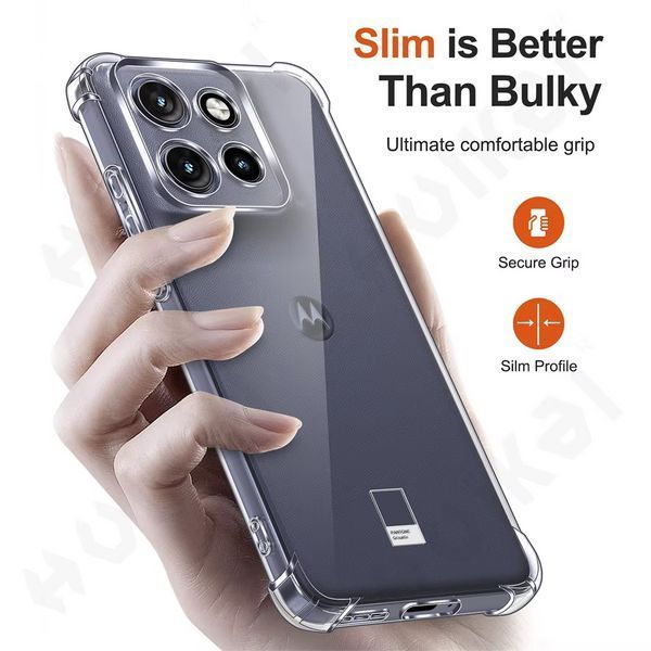 Противоударный чехол WXD для Motorola G75 (5G) / прозрачный 098861 фото