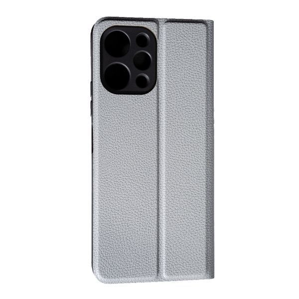 Чохол книжка Fibra case для Xiaomi Redmi 12 сірий 094411 фото