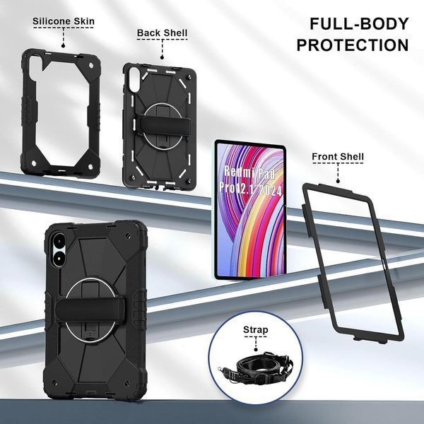 Чехол Protective force на Xiaomi Redmi Pad Pro (12.1") / черный 097766 фото