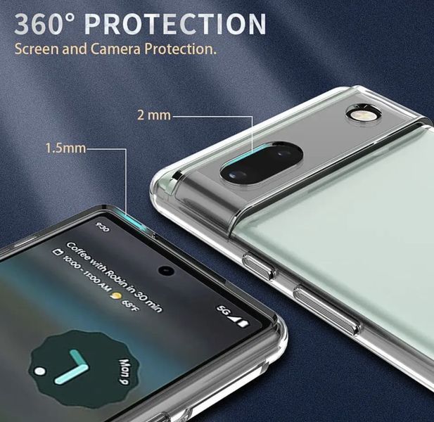 Ультратонкий 0,3 мм чохол для Google Pixel 6a (на піксель 6а) прозорий 086007 фото