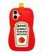 Силіконовий 3D чохол Tomato Ketchup для iPhone 15 Pro Max / червоний 099454 фото 1