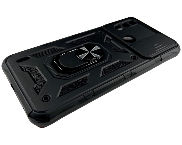 PC + TPU чохол Camshield armor для Motorola E7 Power (на мото е7 павер) чорний 85868 фото