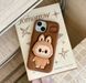 Резиновый 3D чехол Labubu для iPhone 13 / розовый 099435 фото 4