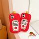 Силіконовий 3D чохол Tomato Ketchup для iPhone 15 Pro Max / червоний 099454 фото 7