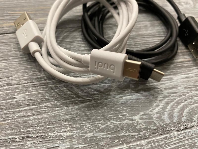 USB-кабель Budi на Type-C (2.4 А) 1 m (2 кольори) 81566 фото