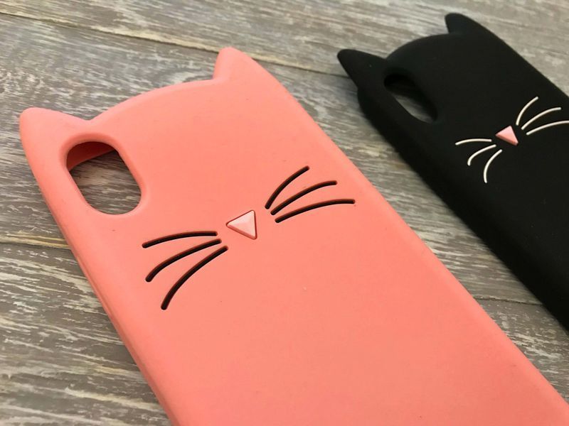 Гумовий 3D чохол для iPhone XR Усики (на айфон xr) 016098 фото