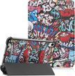 Кожаный чехол книжка Crazy Horse на планшет iPad Mini 7 2024 (8.3") / graffiti