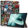 Шкіряний чохол книжка Crazy Horse на планшет OPPO Pad 2 (11.61") / graffiti