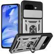 PC + TPU чехол Camshield Armor для Google Pixel 9A / серебристый