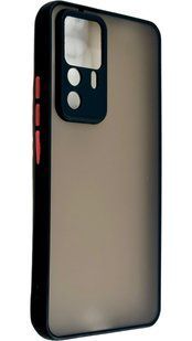 TPU чохол накладка Matte Color Case для Xiaomi 12T чорний 092088 фото