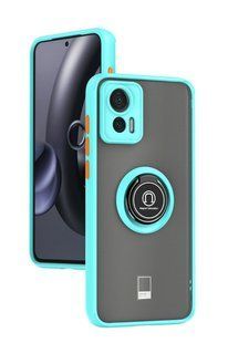 TPU чохол накладка Matte Ring Magnit для Motorola Edge 30 Neo блакитний 093354 фото