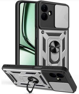 PC + TPU чехол Camshield Armor для Samsung Galaxy A07 (A075) / серый 203407 фото