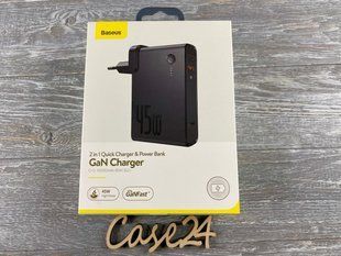 Сетевое зарядное устройство + Power Bank Baseus GaN Charger 10000 мАч черный 82558 фото