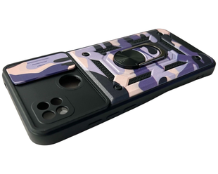 PC + TPU чехол Camo на Xiaomi Redmi 10C (на сяоми редми 10ц) фиолетовый 086207 фото