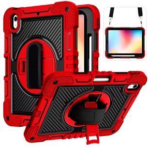 PC + TPU чехол Carbon Armor Cover Tablet на Samsung Galaxy Tab S9 (11") / красный 097704 фото