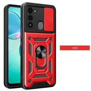 PC + TPU чехол Camshield Armor для Tecno Spark 8C / красный 093610 фото
