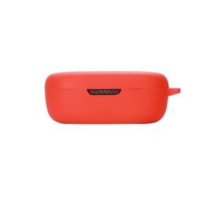 Силіконовий чохол із карабіном для JBL Quantum TWS червоний 89632 фото