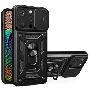 PC + TPU чохол Camshield armor для iPhone 15 Pro / чорний 093639 фото