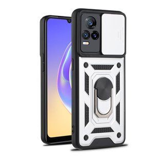PC + TPU чохол Camshield armor для Vivo V21 / сріблястий 89479 фото
