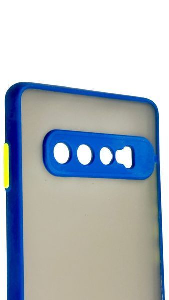 TPU чохол накладка Matte Color Case для Samsung Galaxy S10 Plus синій 092238 фото