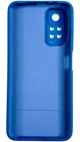 Чехол Soft touch для Xiaomi Redmi Note 11 / синий 089277 фото