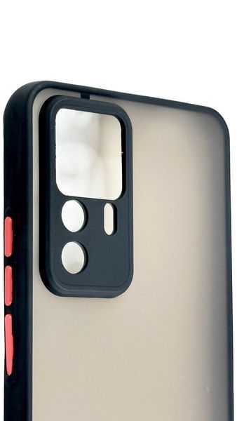 TPU чохол накладка Matte Color Case для Xiaomi 12T чорний 092088 фото