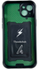 PC + TPU чохол Camshield armor для iPhone 14 / зелений 086502 фото 2